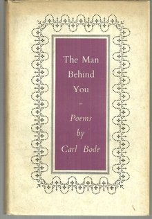 Man Behind You by Carl Bode 1960 Limited Edition with Dust Jacket Poetry