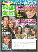 Soap Opera Digest Magazine January 6, 2009 Kay Comes Home 2009 Preview on Cover