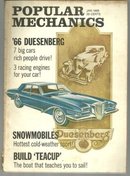 Popular Mechanics Magazine January 1966 Luxury Cars Rich People Drive