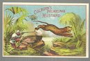 Victorian Trade Card for Colburn's Philadelphia Mustard with Big Game Hunter