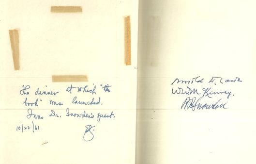 Incomparable Snowden Signed by Snowden's Son and Editior 1961 1st edition w/DJ