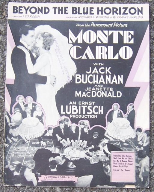 Beyond the Blue Horizon From Monte Carlo Starring Jeanette MacDonald 1940 Music