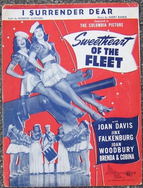 I Surrender Dear From Sweetheart of the Fleet Starring Joan Davis 1931 Music