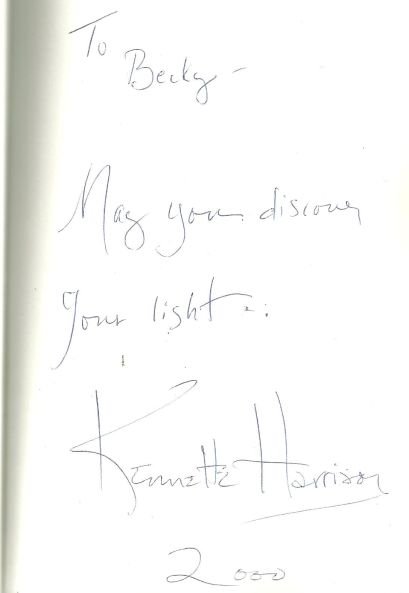 Dowsing for Light Signed by Kennette Harrison 1999 1st Edition Poetry
