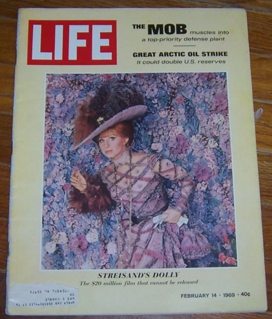 Life Magazine February 14, 1969 Barbara Streisand as Dolly on cover