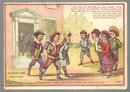 Victorian Trade Card for Diamond Dyes with School Children