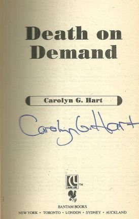Death on Demand Signed by Carolyn Hart 1987 Death on Demand Cozy Mystery