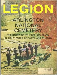 American Legion Magazine January 1966 Arlington National Cemetery on the Cover