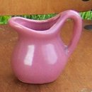 Vintage Minature Matte Glaze Mauve Pitcher