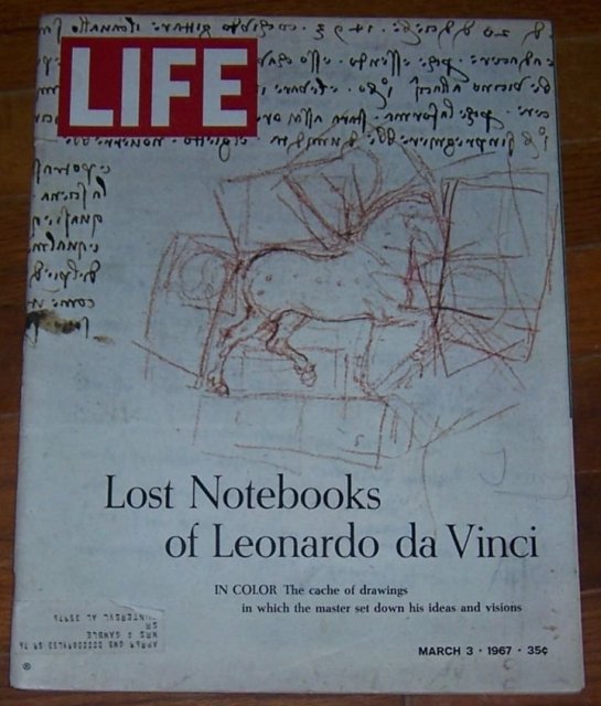 Life Magazine March 3, 1967 Lost Notebooks of Leonardo da Vinci on cover