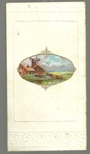 Victorian Joyful Easter Card with Purple Crocuses Unused String in Memory's Harp