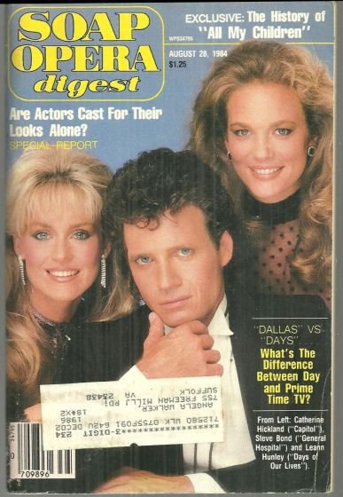 Soap Opera Digest Magazine August 28, 1984 History of All My Children
