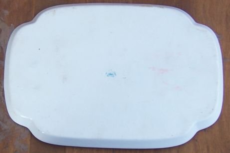 Vintage Nippon China Square China Tray with Handpainted Yellow & Pink Flowers
