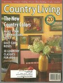 Country Living Magazine March 1998 New Country Colors On the Cover