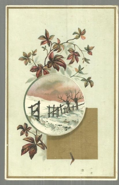 Victorian Trade Card for Capital Coffee Columbus, Ohio With Winter Scene