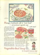 1932 Good Housekeeping Magazine Color Advertisment Campbells Vegetable-Beef Soup