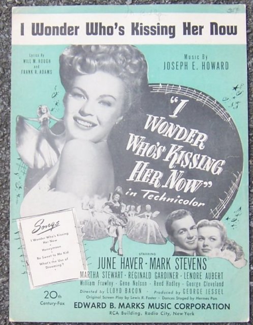 I Wonder Who's Kissing Her Now starring June Haver and Mark Stevens 1936 Music