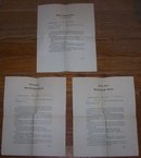 Set of Three Periodic Reports from Lawrenceville School for Merritt T Cooke 1899