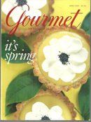 Gourmet Magazine April 2001 It's Spring on the Cover