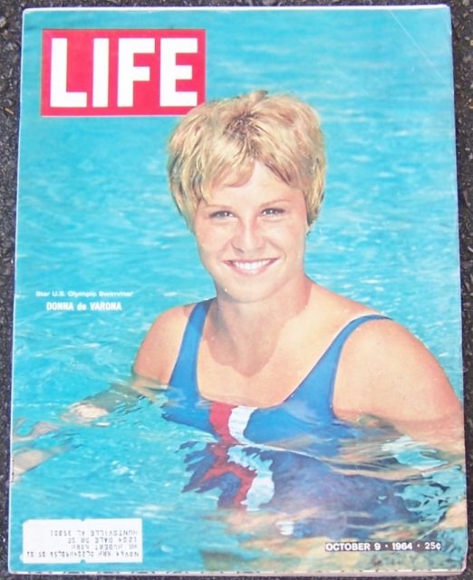 Life Magazine October 9, 1964 Donna de Varona Olympic Swimmer on Cover