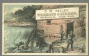 Victorian Trade Card for G. W. Bailey Tobacco and Cigars, Lynn MA Fishing Couple