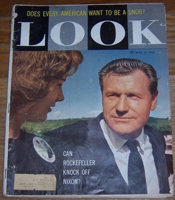 Look Magazine April 28, 1959 Can Rockefeller Knock Off Nixon on Cover