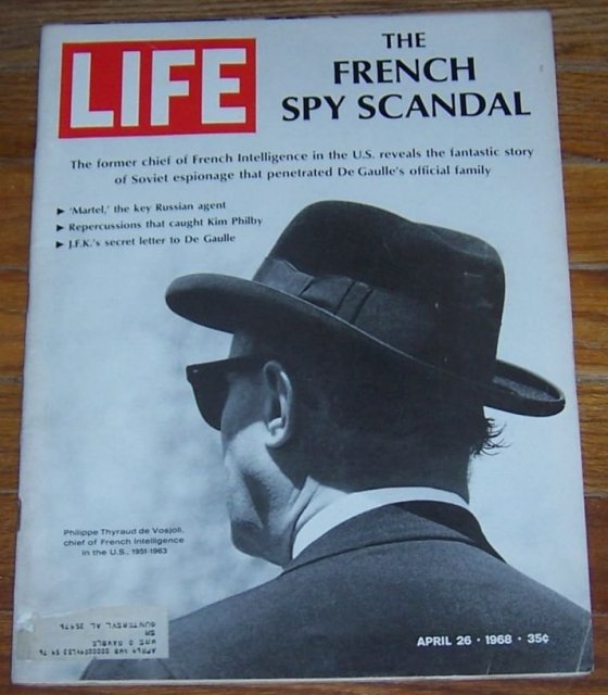 Life Magazine April 26, 1968 French Spy Scandal on cover