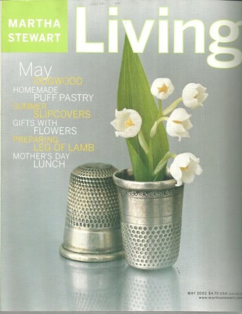 Martha Stewart Living Magazine May 2002 Mother's Day Album