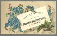 Victorian Trade Card for Martin and Horton, Book-Binders Providence Rhode Island