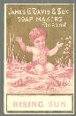 Victorian Trade Card James C. Davis and Sons Soap Makers Boston with Little Boy