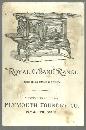 Victorian Trade Card for Royal Grand Range with Landscape and Gold Flowers