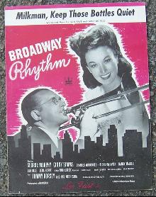 Milkman, Keep Those Bottles Quiet Ginny Simms and Tommy Dorsey 1944 Music