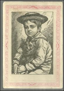 Victorian Trade Picture Lesson Quarterly Vol. 5 No. 4 1884 Sailor Boy and Dog