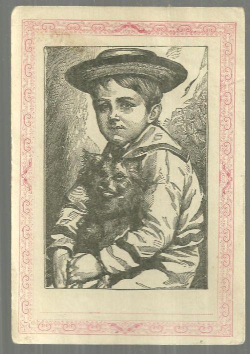Victorian Trade Picture Lesson Quarterly Vol. 5 No. 4 1884 Sailor Boy and Dog