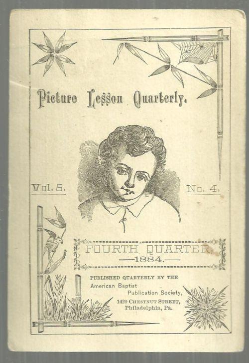 Victorian Trade Picture Lesson Quarterly Vol. 5 No. 4 1884 Sailor Boy and Dog