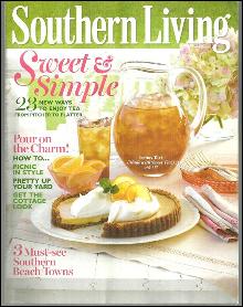 Southern Living Magazine May 2011 Sweet and Simple On Cover