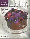 Martha Stewart Living Magazine May 1998 Pansies on a Chocolate Cake on the Cover