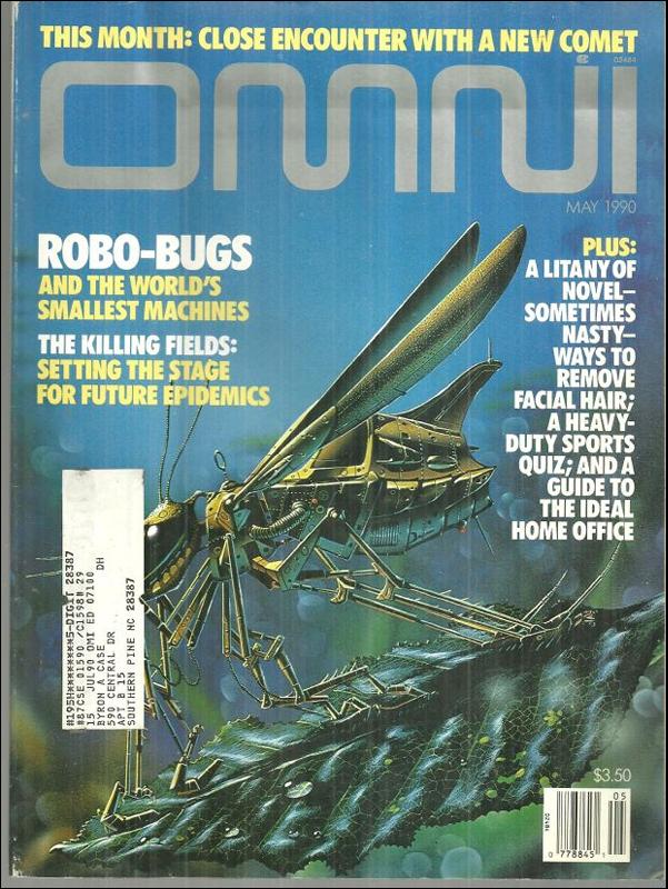Omni Magazine May 1990 Robo-Bugs Cover by Tim White