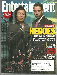 Entertainment Weekly Magazine May 11, 2007 Season Finale of Heroes on the Cover