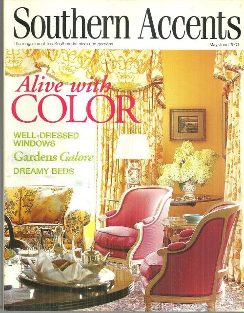 Southern Accents Magazine May-June 2001 Alive With Color on Cover