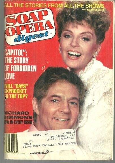 Soap Opera Digest June 8, 1982 Susan and Bill Hayes From Days of Our Lives Cover