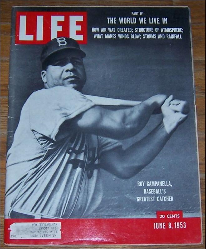 Life Magazine June 8, 1953 Roy Campanella, Baseball's Greatest Catcher on cover