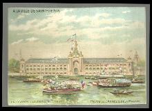 Victorian Trade Card for Ville de Saint Denis Exposition Unversellie de 1900