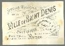 Victorian Trade Card for Ville de Saint Denis Exposition Unversellie de 1900