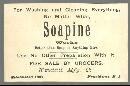 Victorian Trade Card for Soapine with Little Girl All Dressed Up