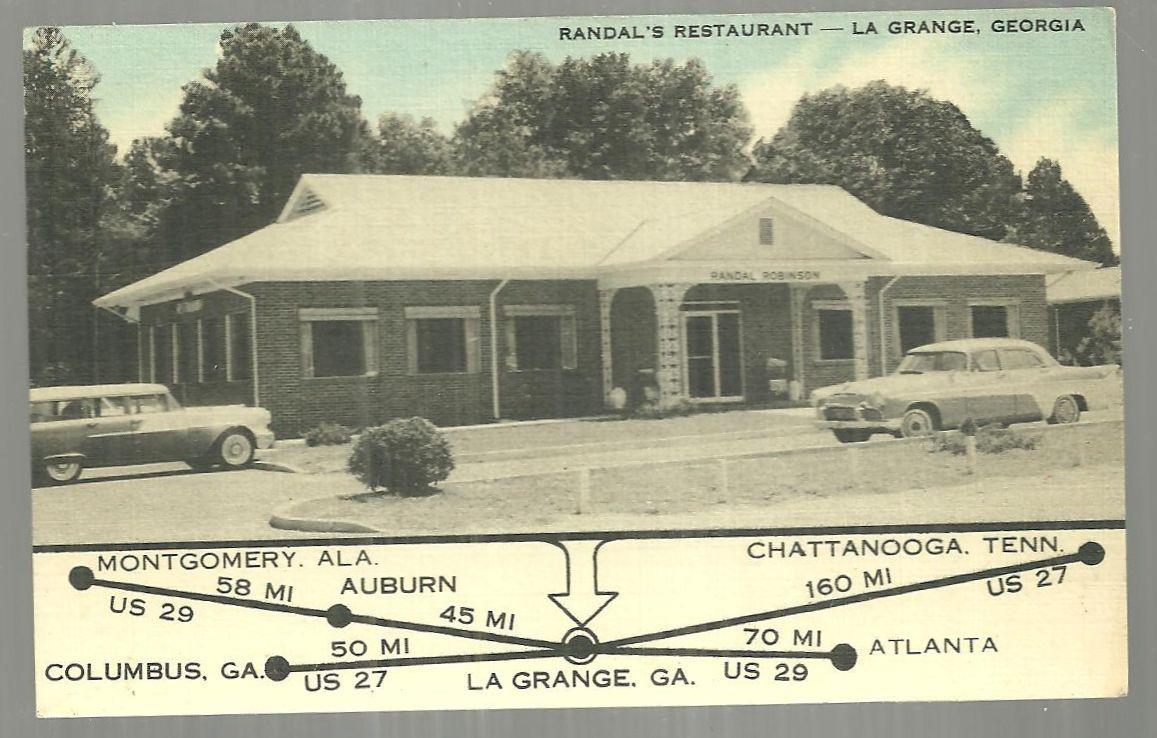 Postcard of Randal's Restaurant, 250 Franklin Street, La Grange, Georgia