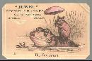 Victorian Trade Card Jewel Stoves and Ranges Detroit Stove Works Frog Ferryman