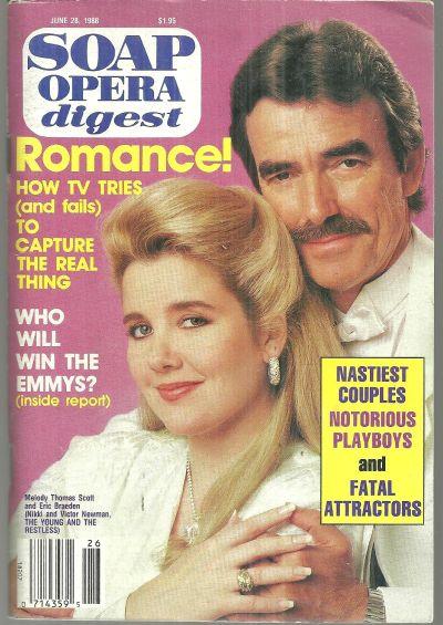 Soap Opera Digest June 28, 1988 Nikki and Victor Young and Restless Cover