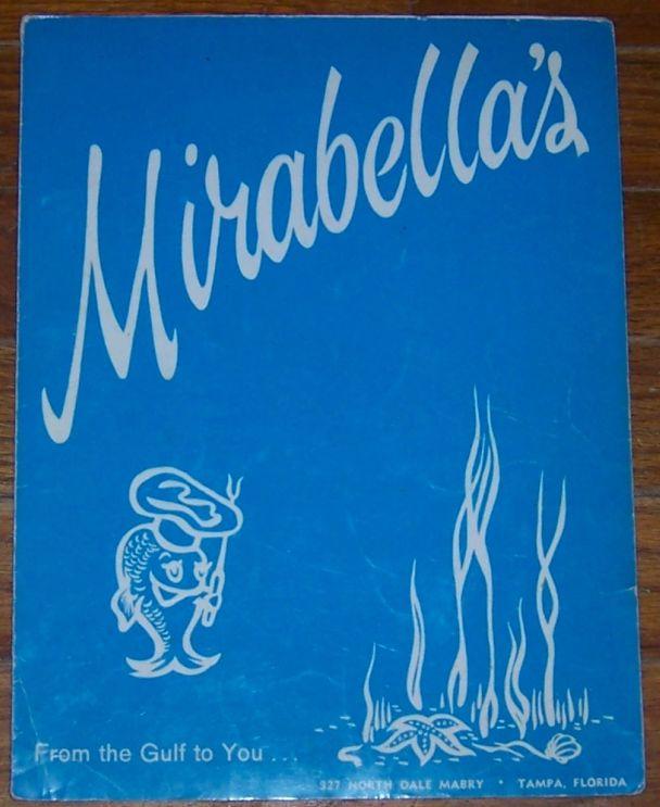 Vintage Menu for Mirabella's Restaurant, Tampa, Florida
