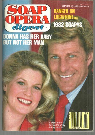 Soap Opera Digest August 12. 1982 Candice Earley and Richard Van Vleet AMC Cover